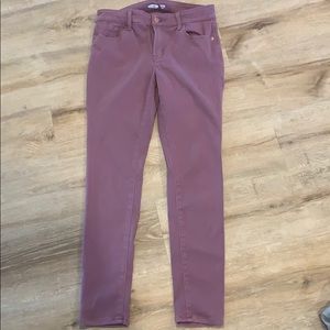 Mauve colored denim